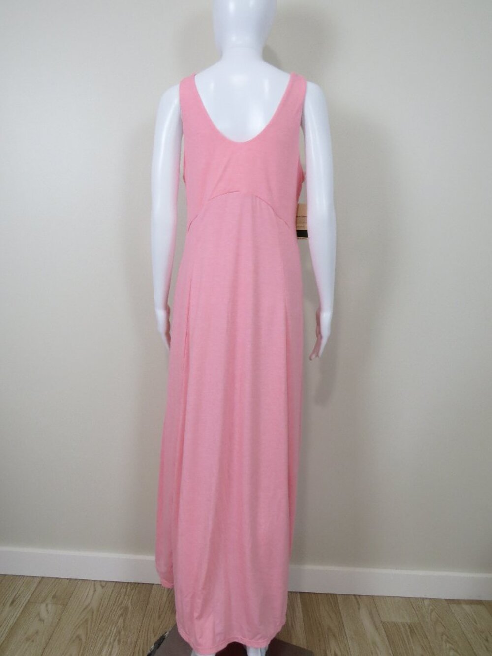 NEW Halara U Neck Flowy Maxi Casual Tank Dress SIZE Medium Pink - Picture 6 of 11